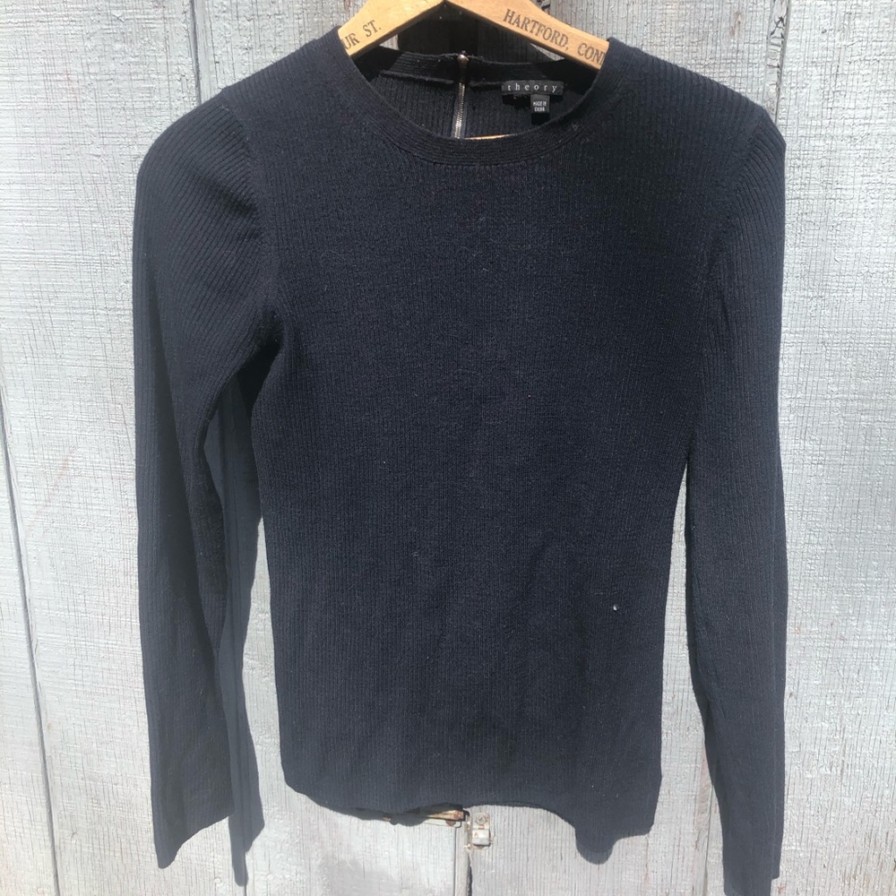 Theory wool zip back sweater FLASH SALE - Picture 2 of 5